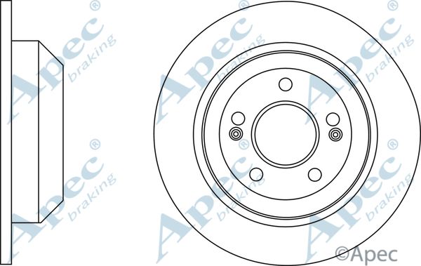 APEC BRAKING stabdžių diskas DSK2764